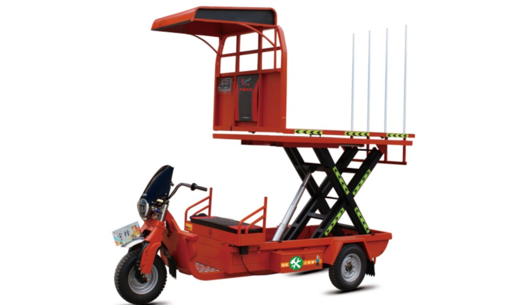 SJ-002-2平板升降車(帶簡(jiǎn)易遮陽棚，可升高2m)